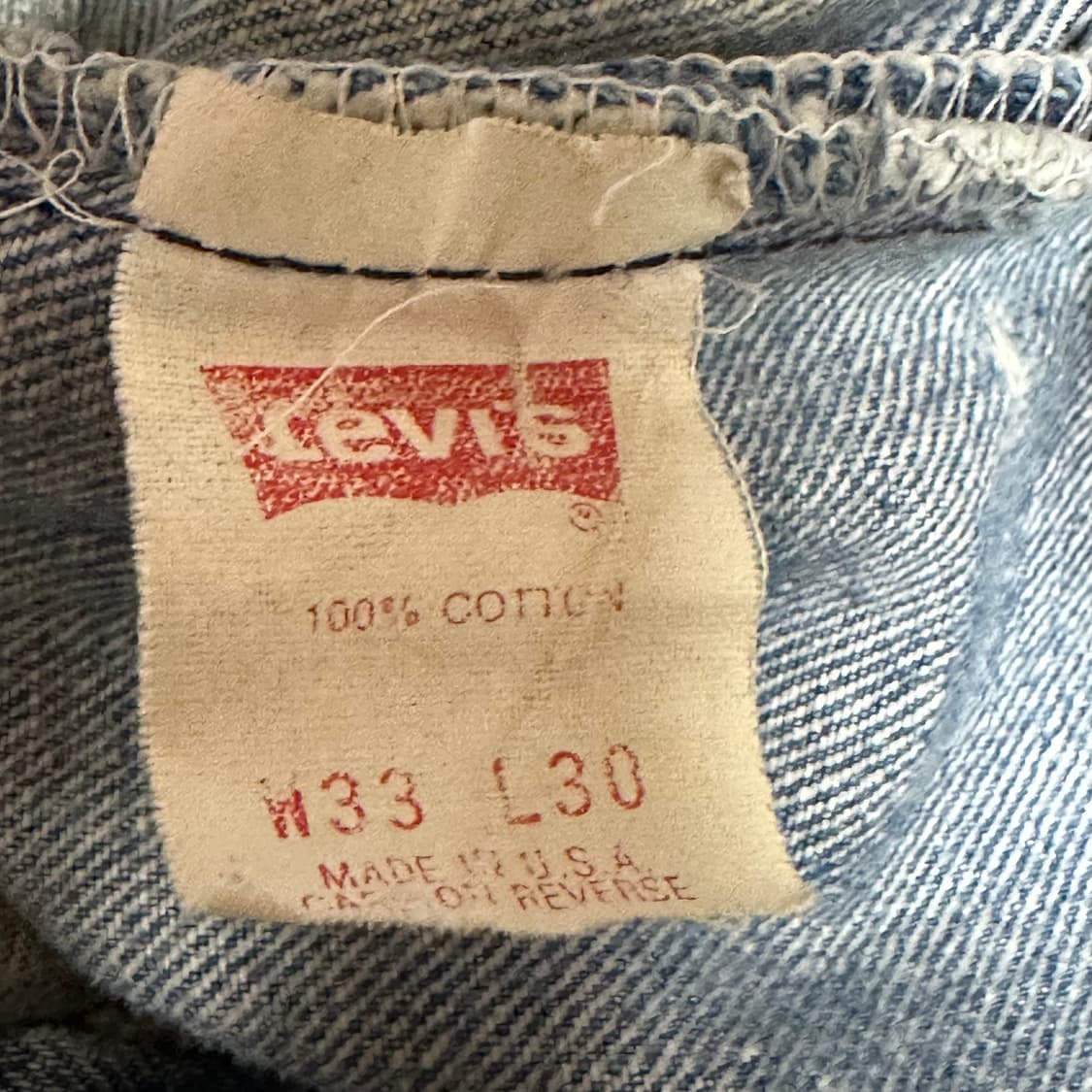 빈티지 80s 리바이스 501 USA 33 상품이미지5