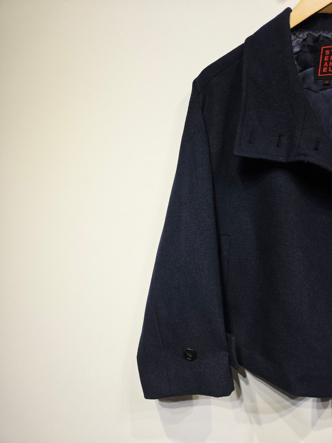 STEFANEL 스테파넬 울 캐시미어 크롭 숏자켓 상품이미지3