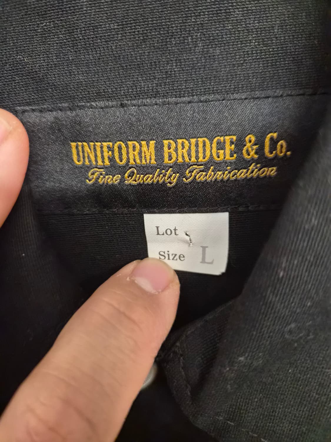 L/105) 유니폼 브릿지 밀리터리 코치 자켓 팝니다 상품이미지4