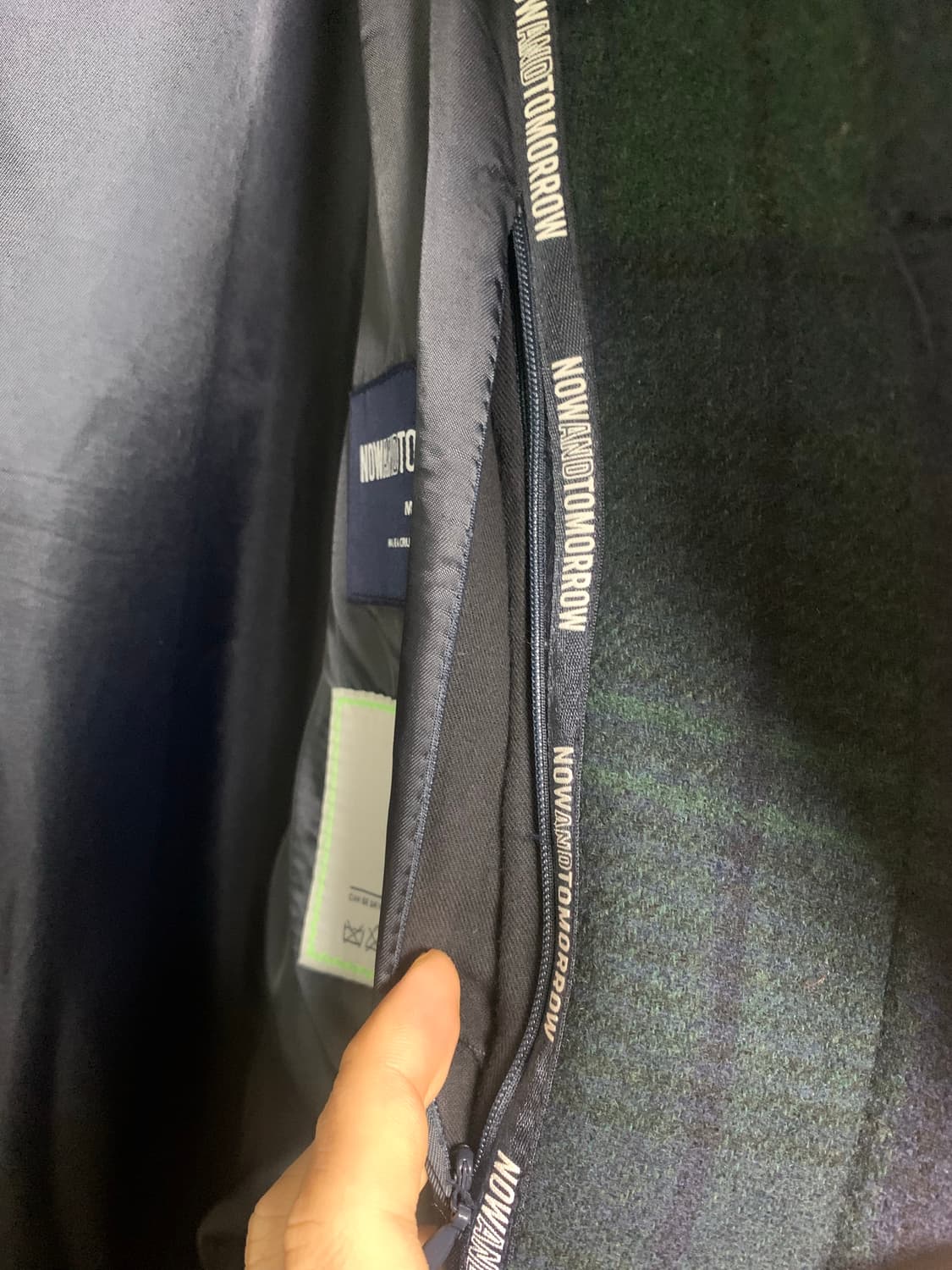 타탄체크 발마칸코트 M 상품이미지7