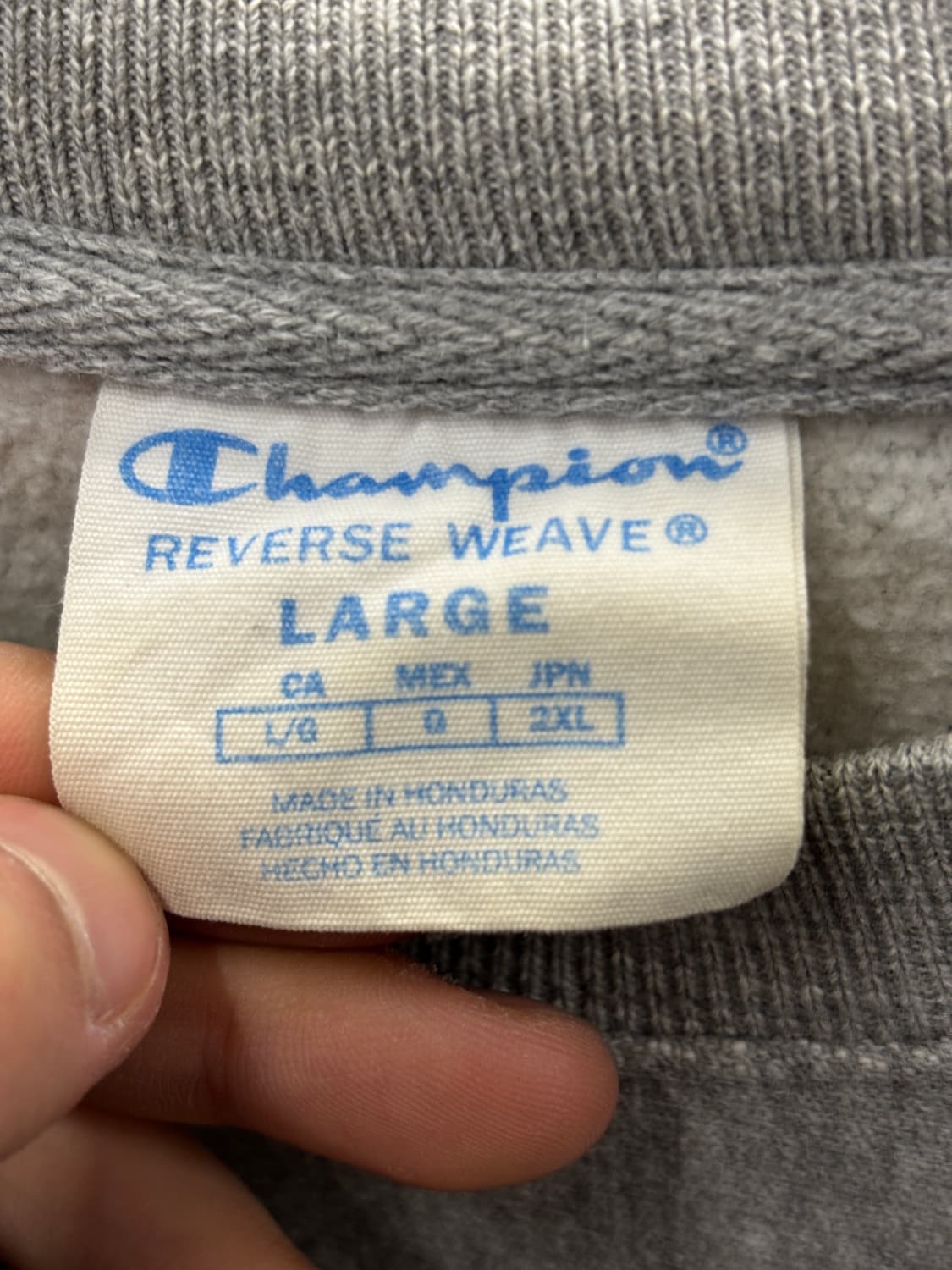 챔피온 리버스 위브 맨투맨 그레이 L 상품이미지4
