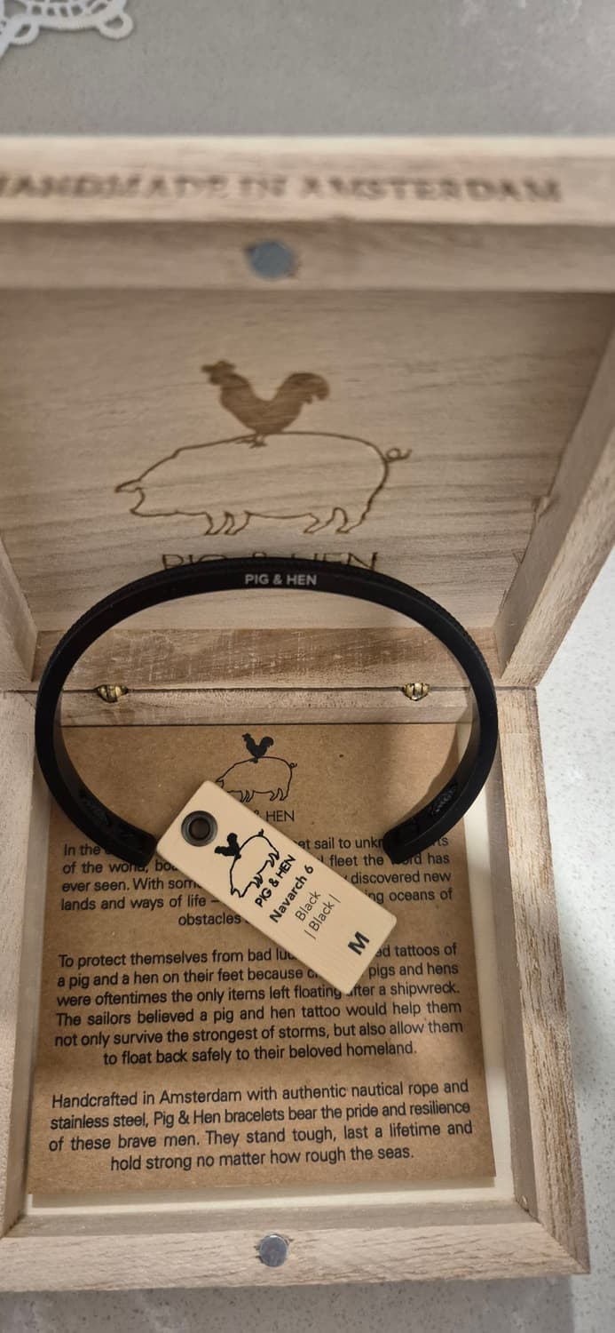 피그앤핸 나바크6 팔찌- 블랙x블랙(M) 상품이미지8