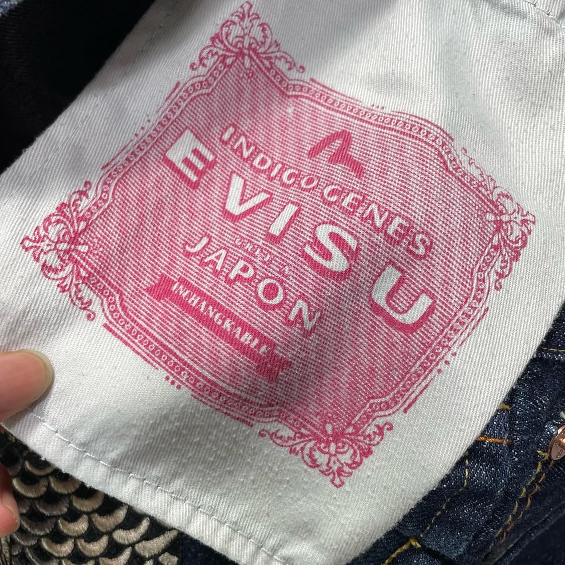 Evisu Japon 가쿠 엠브로이드 데님쇼츠 상품이미지7