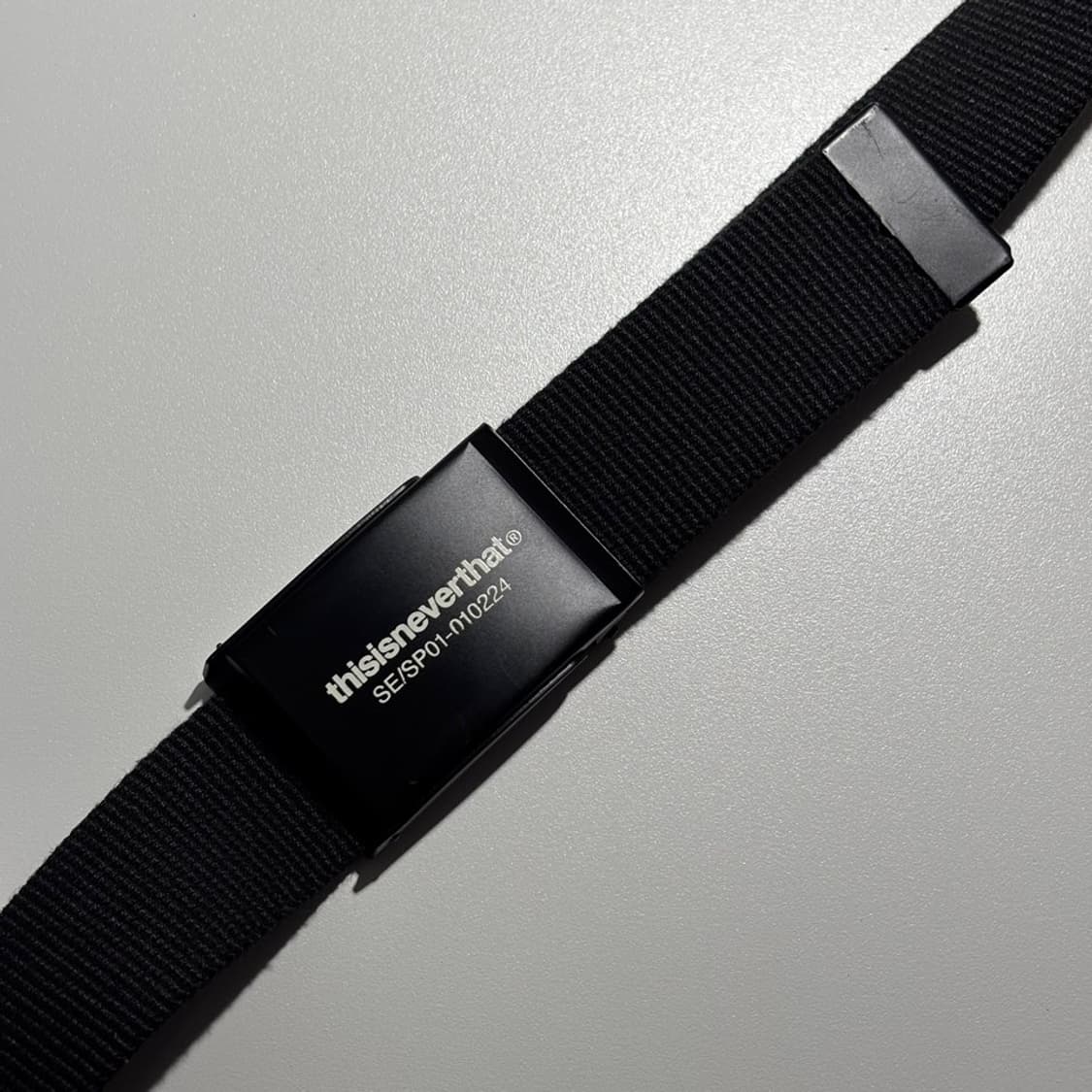 디스이즈네버댓 T-Logo Web Belt Black 상품이미지3