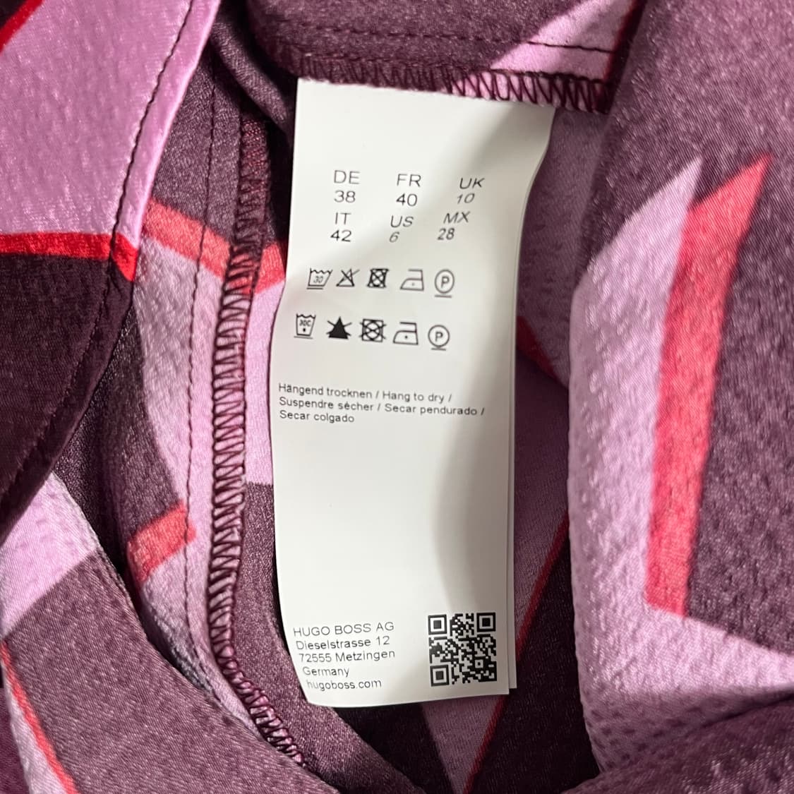 HUGO BOSS 휴고보스 별 패턴 언발란스 원피스 (새상품) 상품이미지9