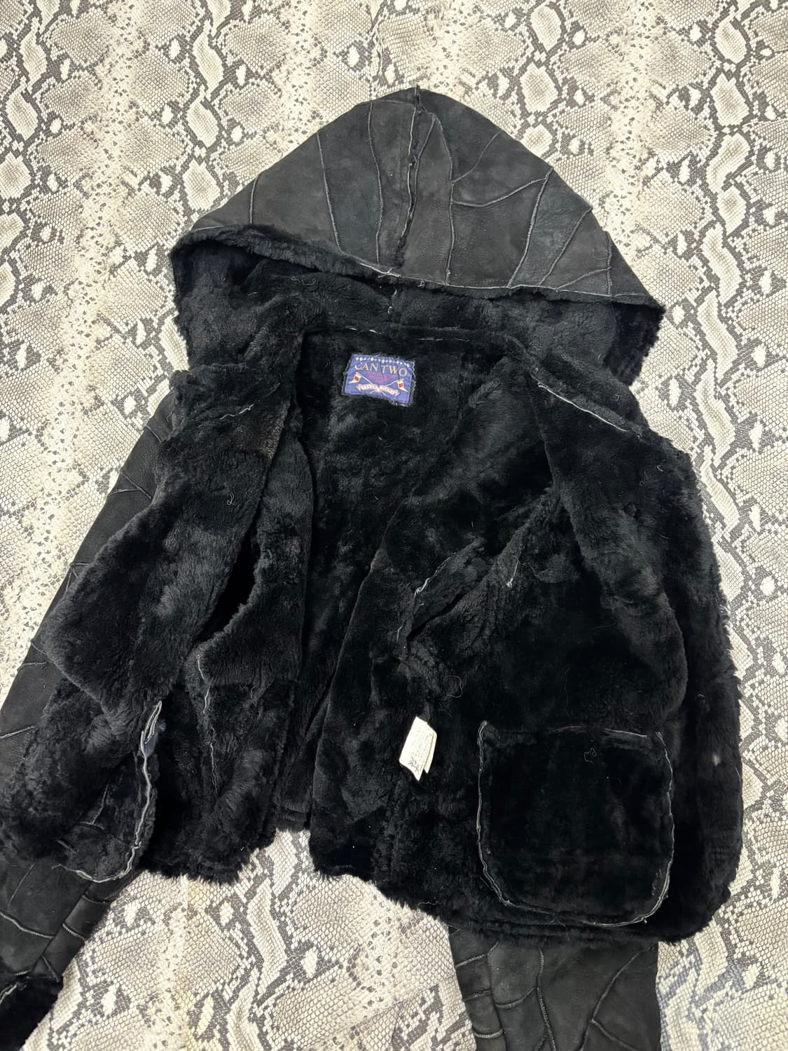 Rough Leather Sheep Fur Trimming over-Ho 상품이미지9
