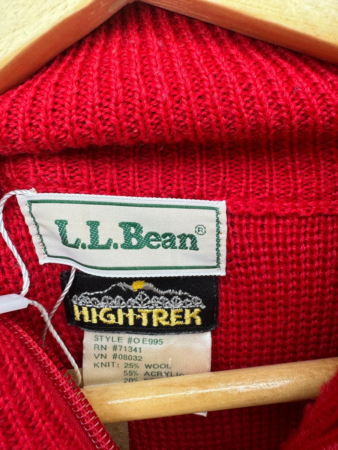 80s L.L.Bean 1/4 집업 스키 컬렉션 울 니트 엘엘빈 니트 상품이미지5