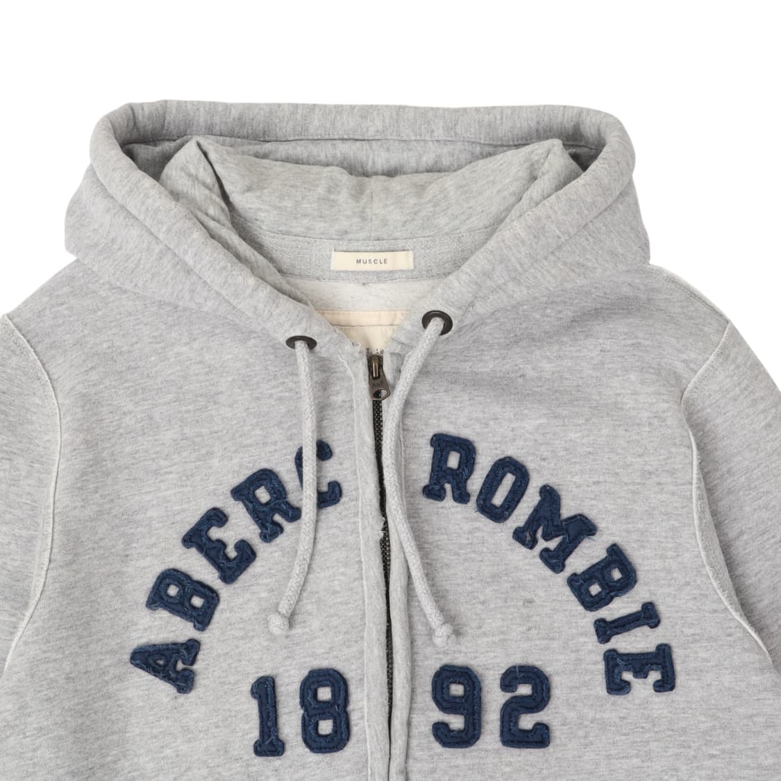 아베크롬비 그레이 아치 로고 후드집업 상품이미지2