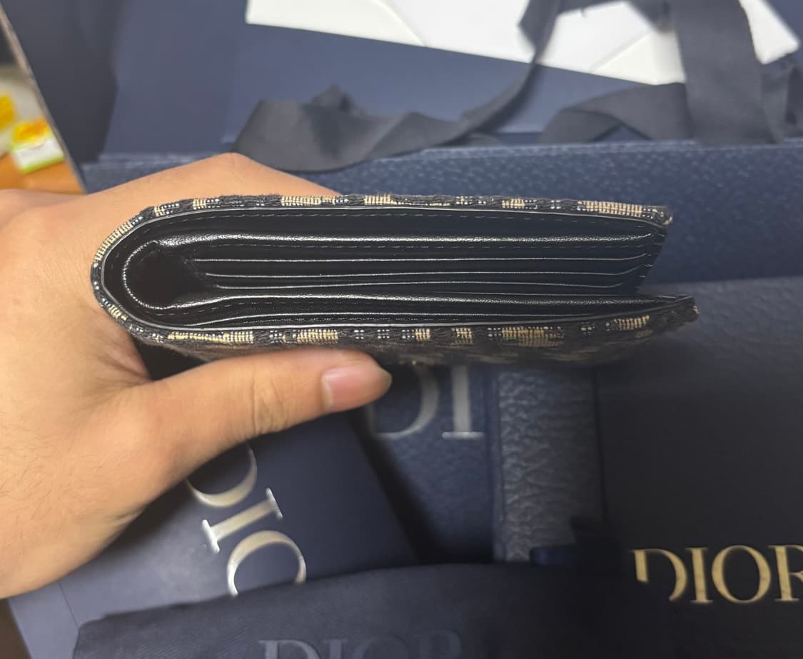 디올 오블리크 반지갑 풀박스 상품이미지4