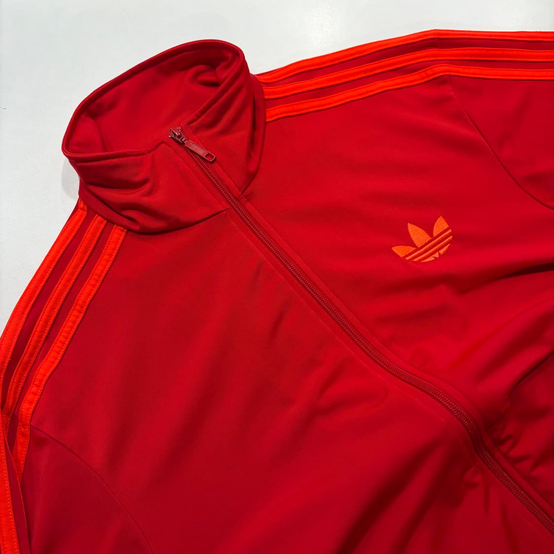 [105] 12s 아디다스 파이어버드 트랙탑 져지 레드 주황 D595 상품이미지3