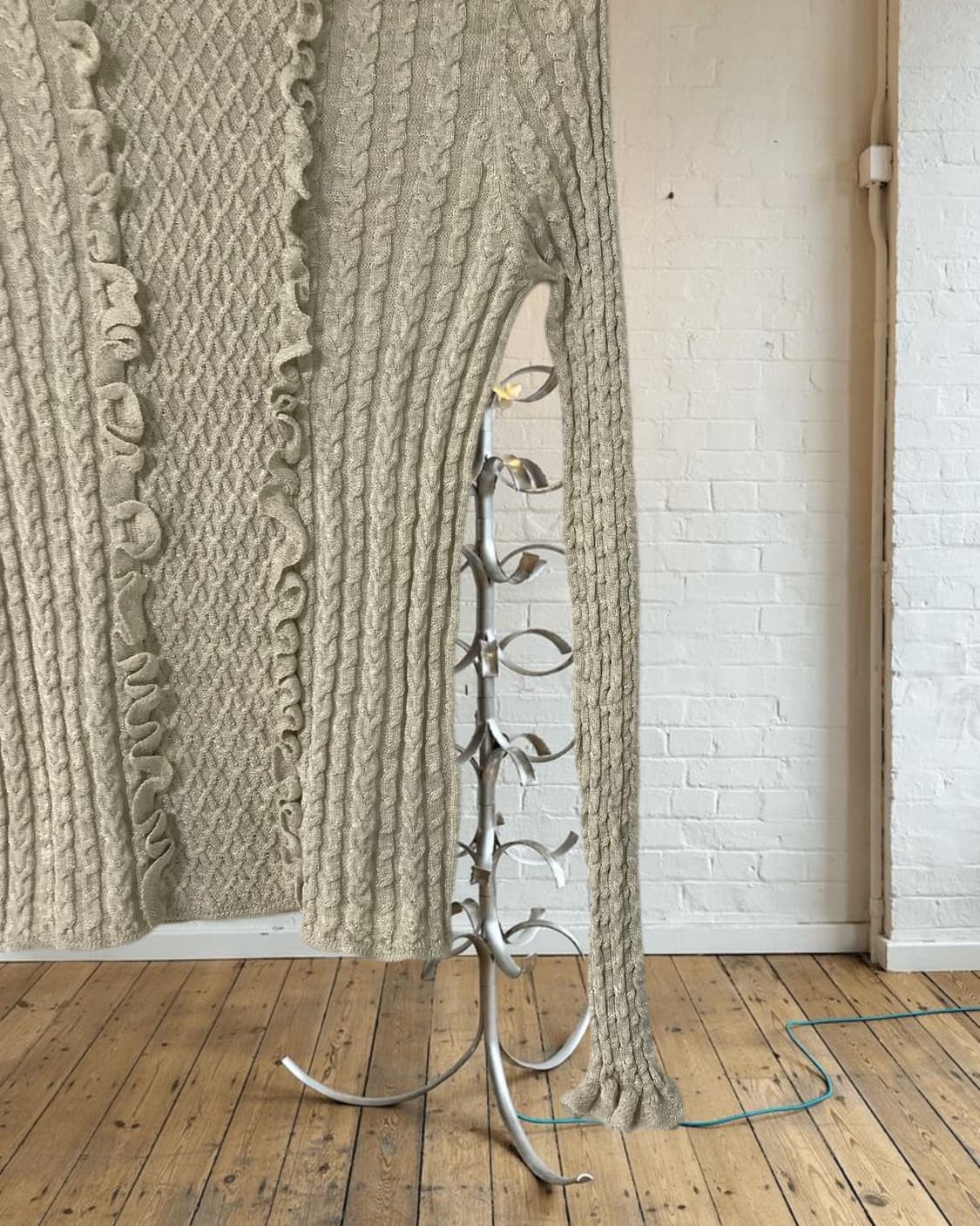 vintage ruffle slim-fit knit 상품이미지8