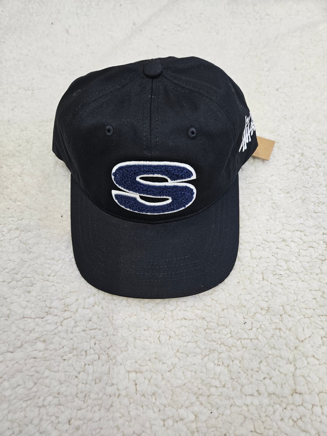 스투시 셔닐S 로고캡 블랙  상품이미지3