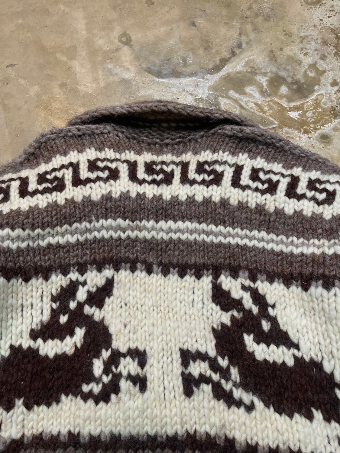 Canadian virgin wool dear Cowichan cardi 상품이미지8