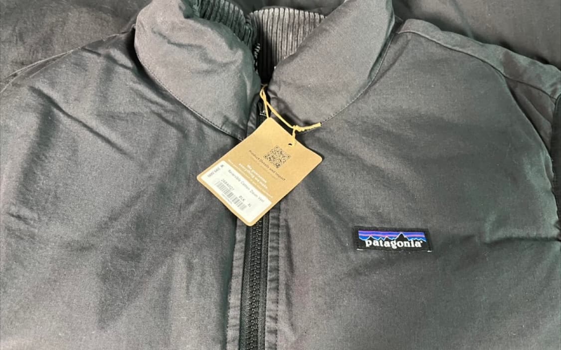 파타고니아 리버서블 코튼 다운 베스트 양면 조끼 XL 상품이미지4