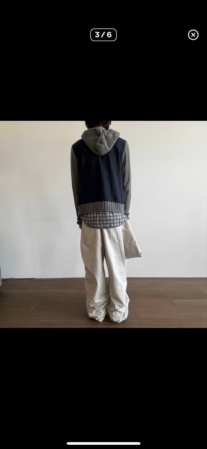 Waffle Knit Fleece-Lined Zip-up Hoodie 상품이미지2