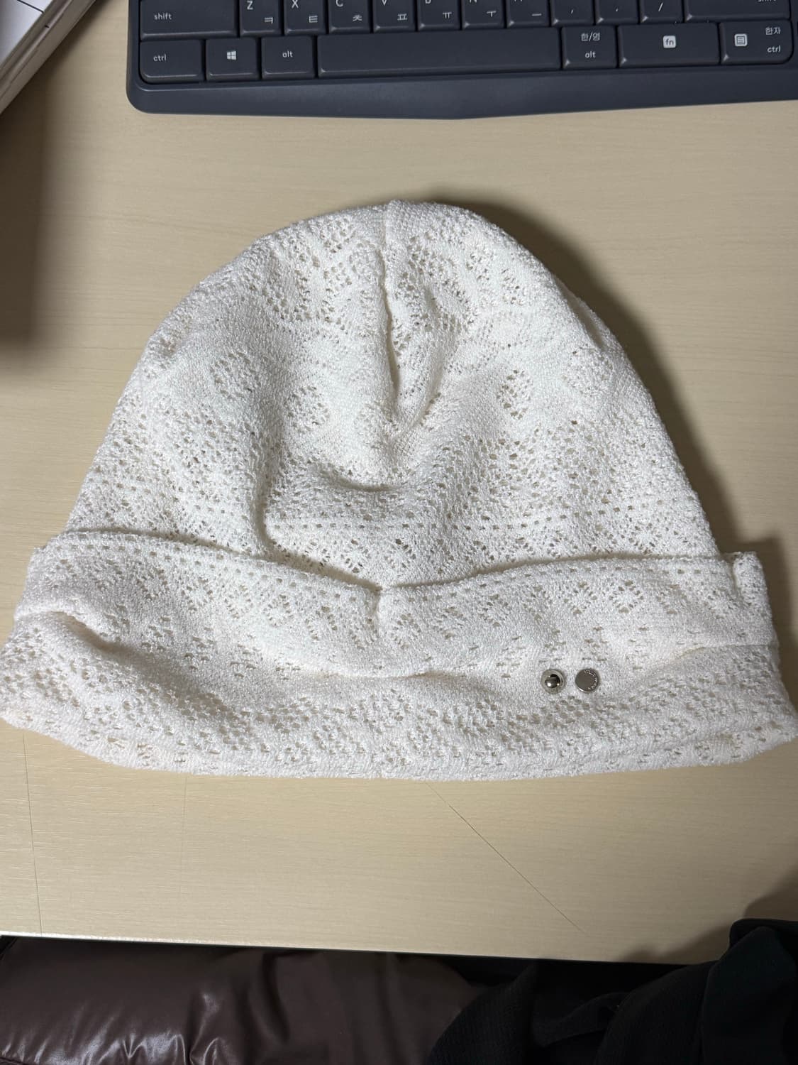 밀로우먼 포인텔 심볼 비니 에크루 상품이미지2