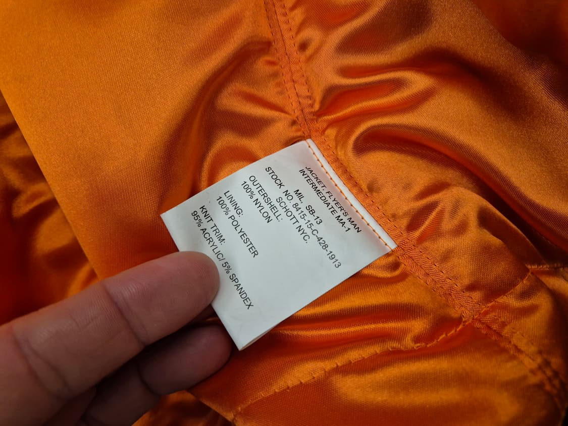 Schott motorcycle club ma-1  상품이미지8