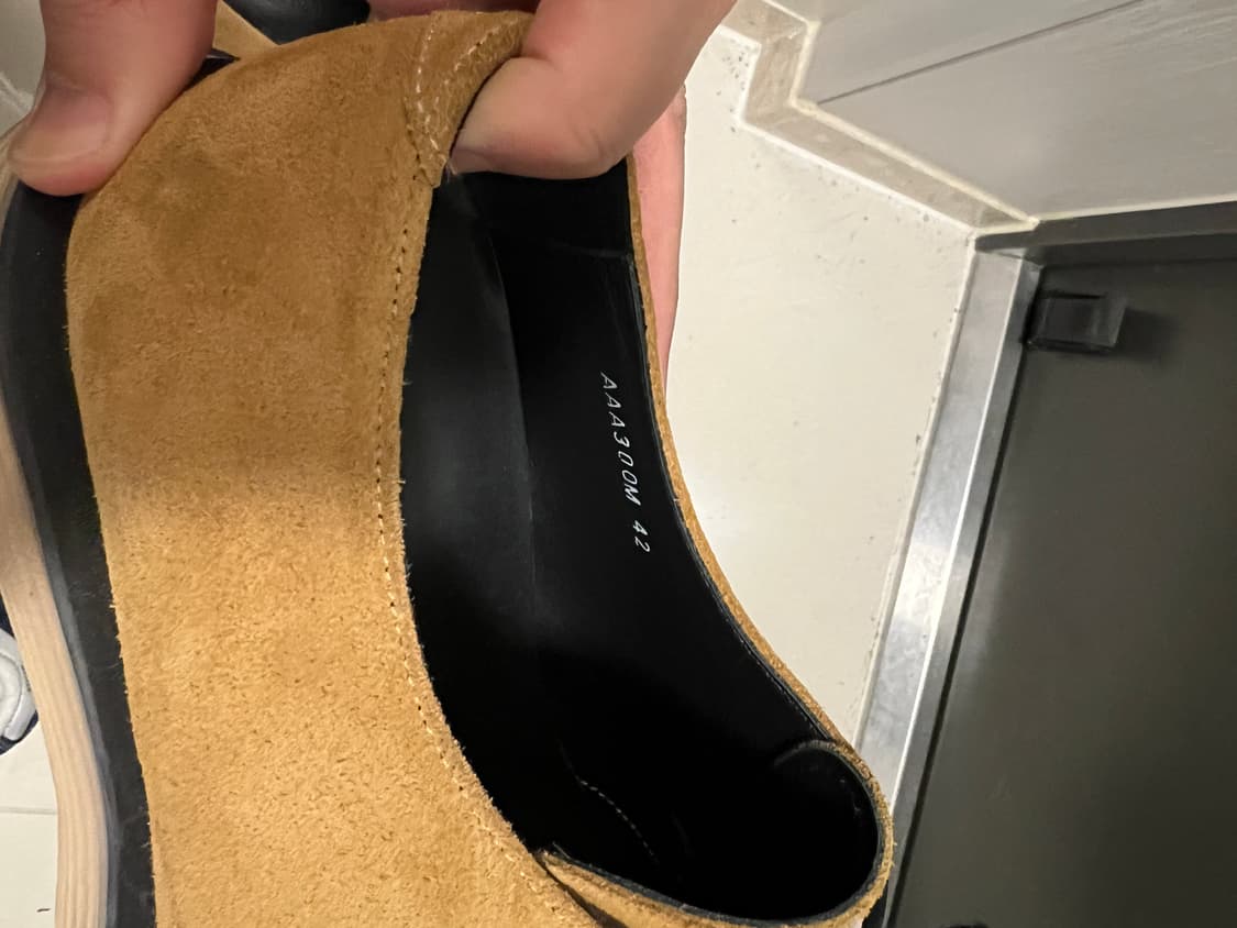 앤더슨벨 스웨이드 스퀘어 더비 슈즈 상품이미지3