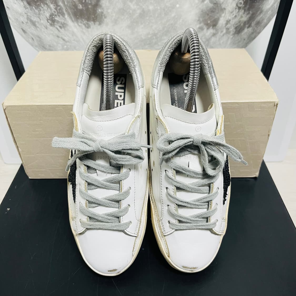 정품 35) 골든구스 글리터 실버탭 스니커즈 225~230 상품이미지3