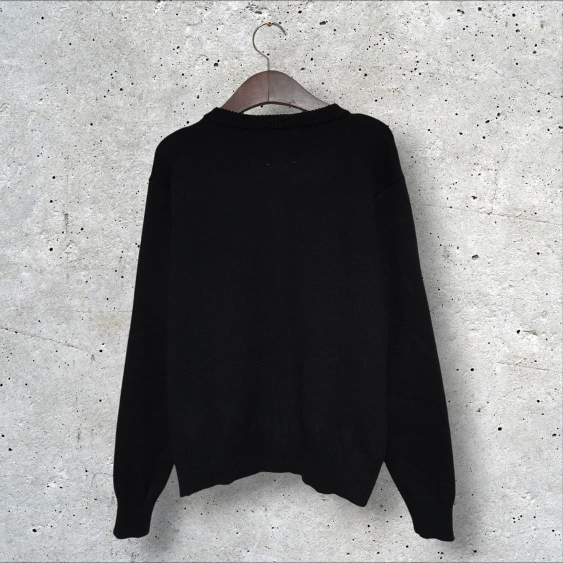 단톤 크루넥 니트 가디건 블랙 (95/M) 상품이미지6