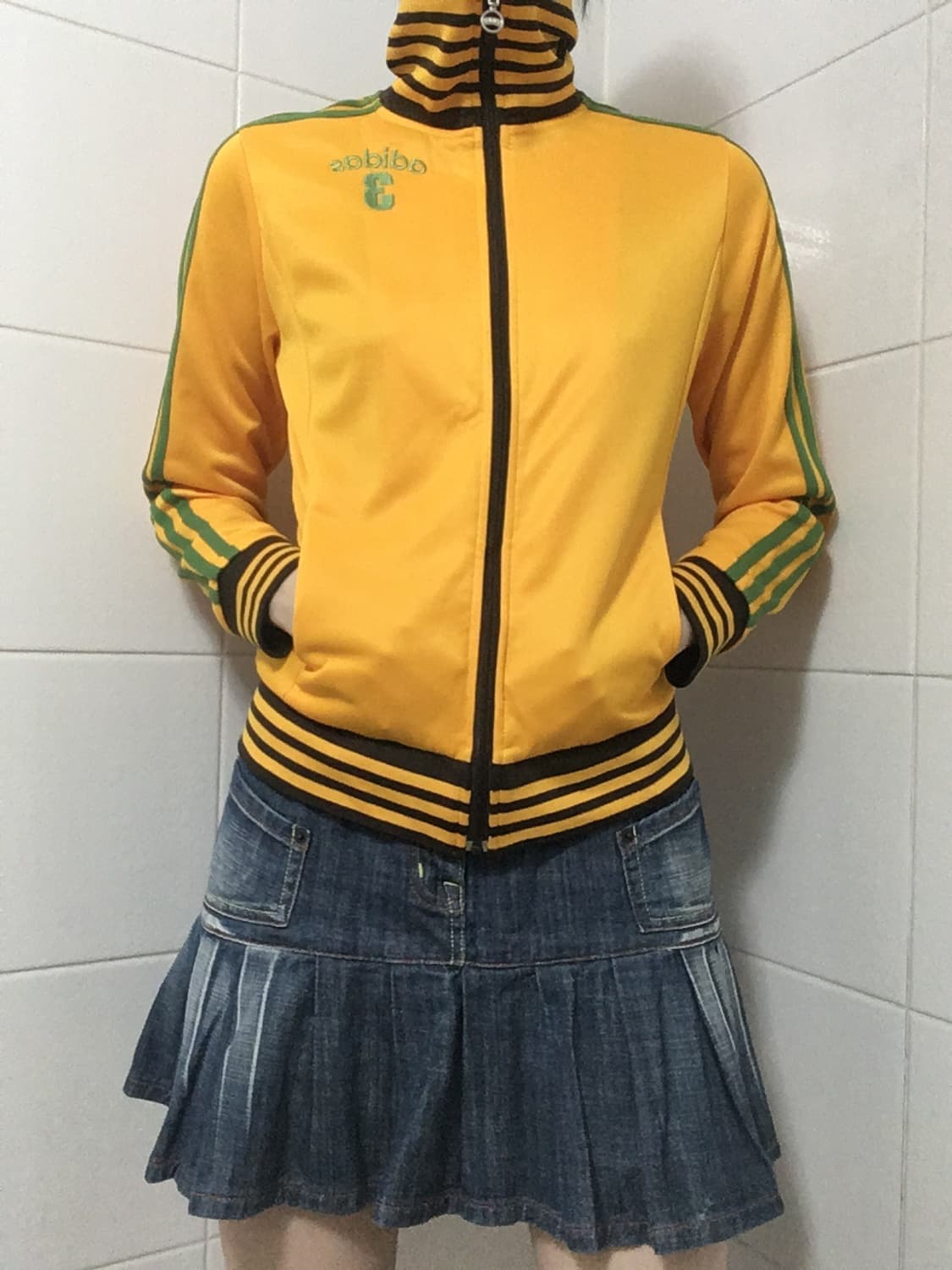 아디다스 져지 트랙탑 노랑 상품이미지2