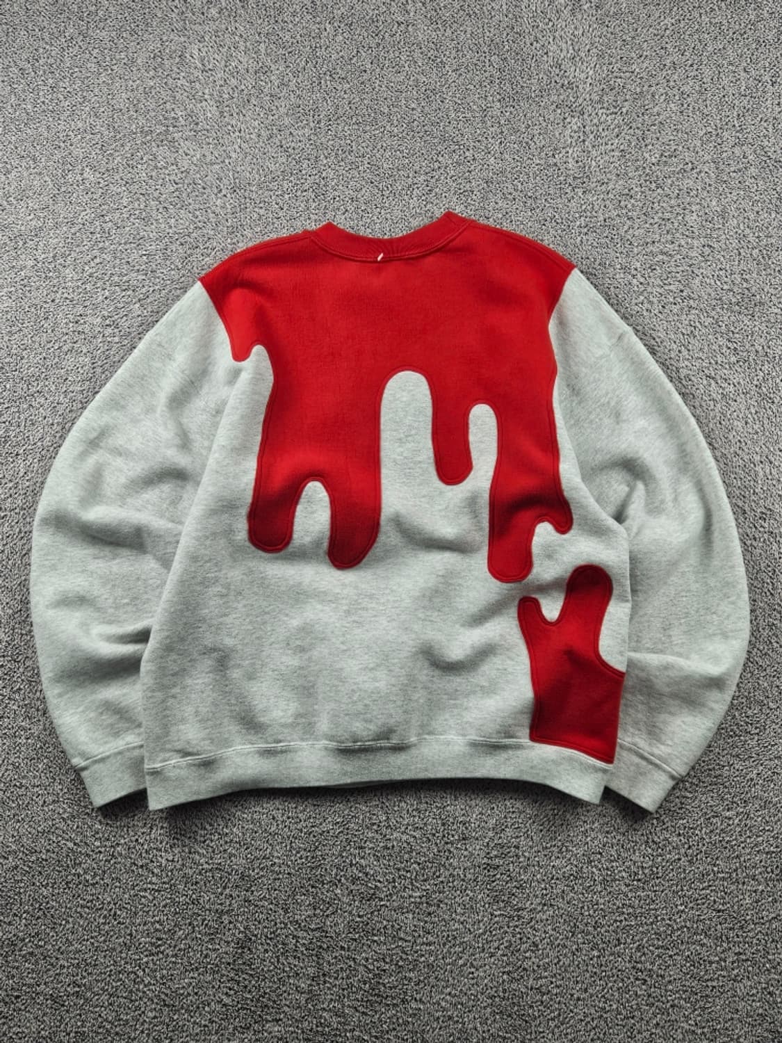 언하트 레이싱 아플리케 커스텀 맨투맨 스웻 셔츠 (XL추정) / 9349 상품이미지5