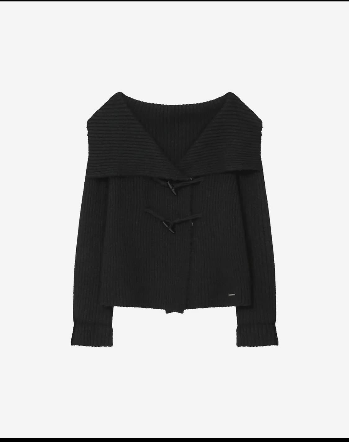 미세키서울 toggle knit cardigan black 상품이미지2