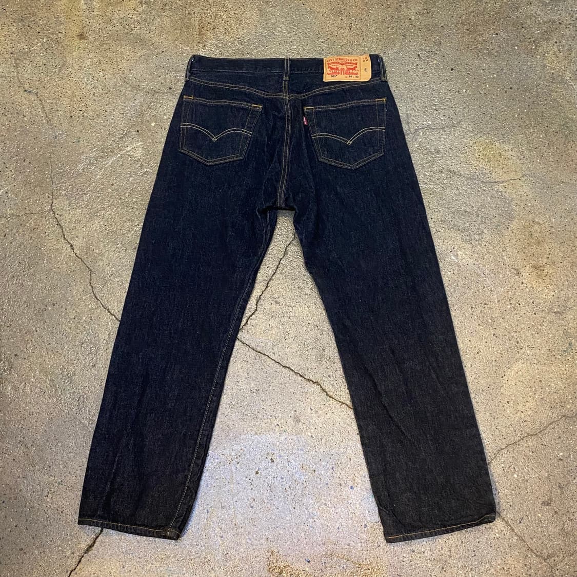 미국 빈티지 리바이스 501 흑청데님 청바지 34/30 상품이미지7