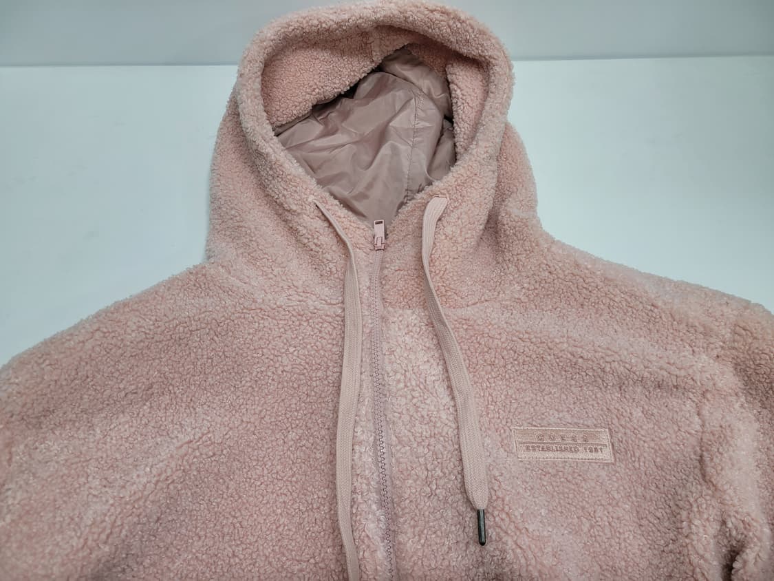GUESS 21FW 게스 플리스 후드 집업 자켓 / 남 L 라이트핑크
 상품이미지3