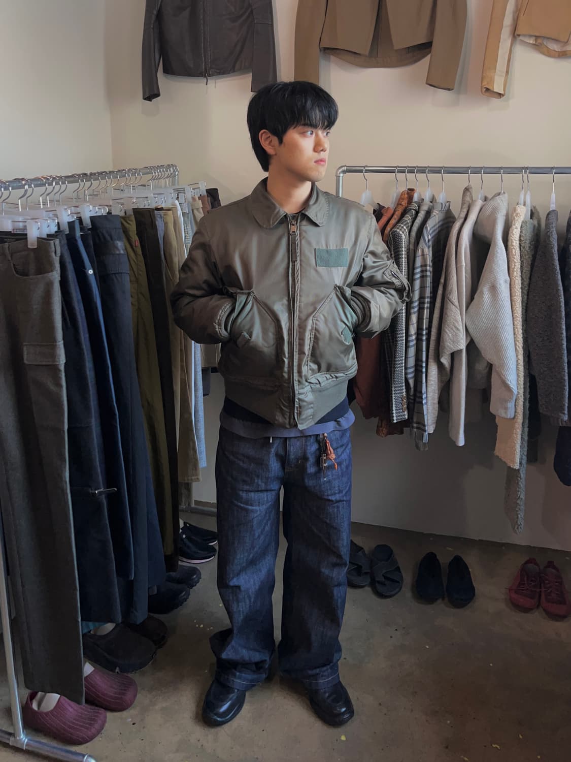 75s 1세대 미군 오리지널 CWU-45P 플라이트 자켓 상품이미지5