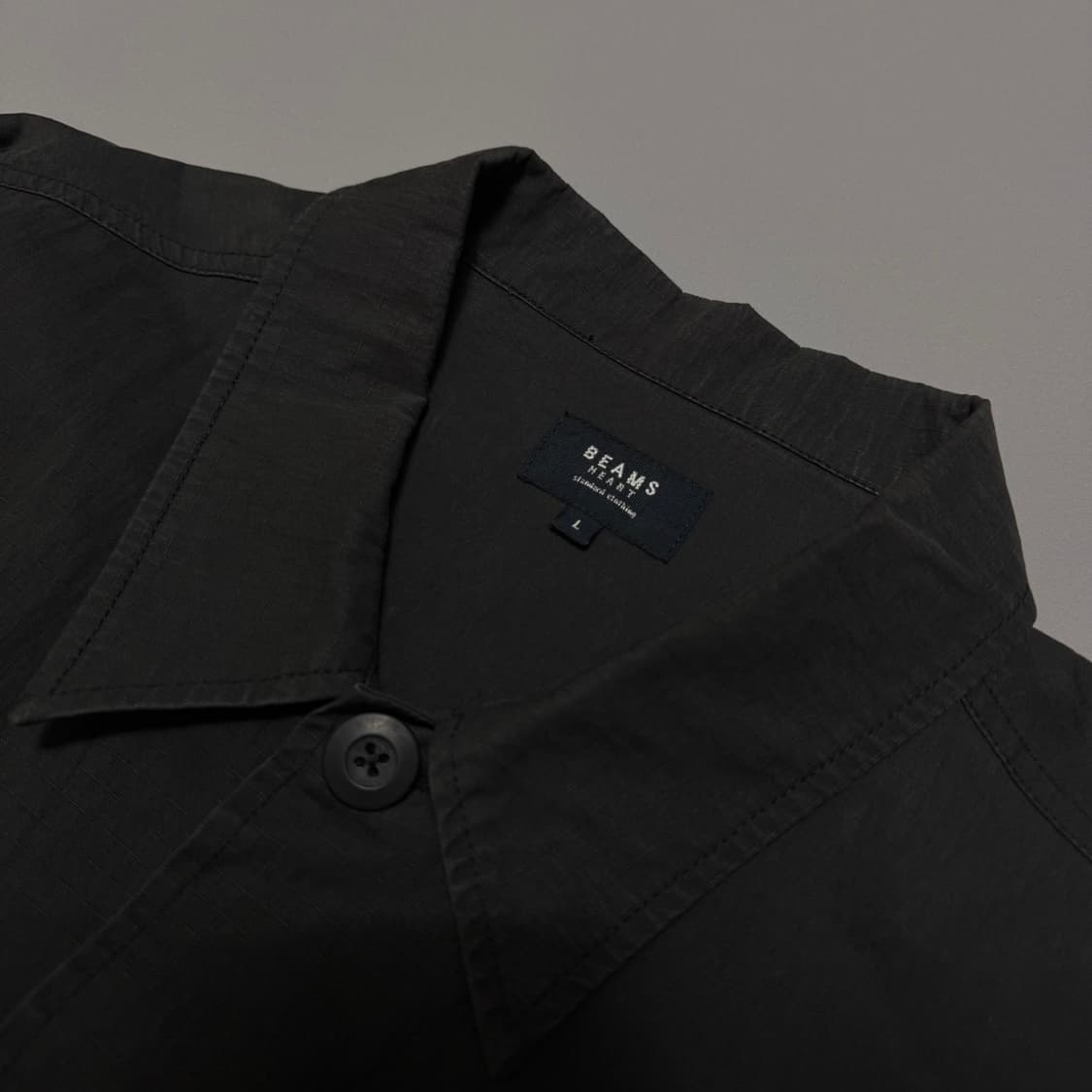 빔즈(BEAMS HEART) 블랙컬러 나일론 코튼 혼방 BDU 필드 자켓 상품이미지3