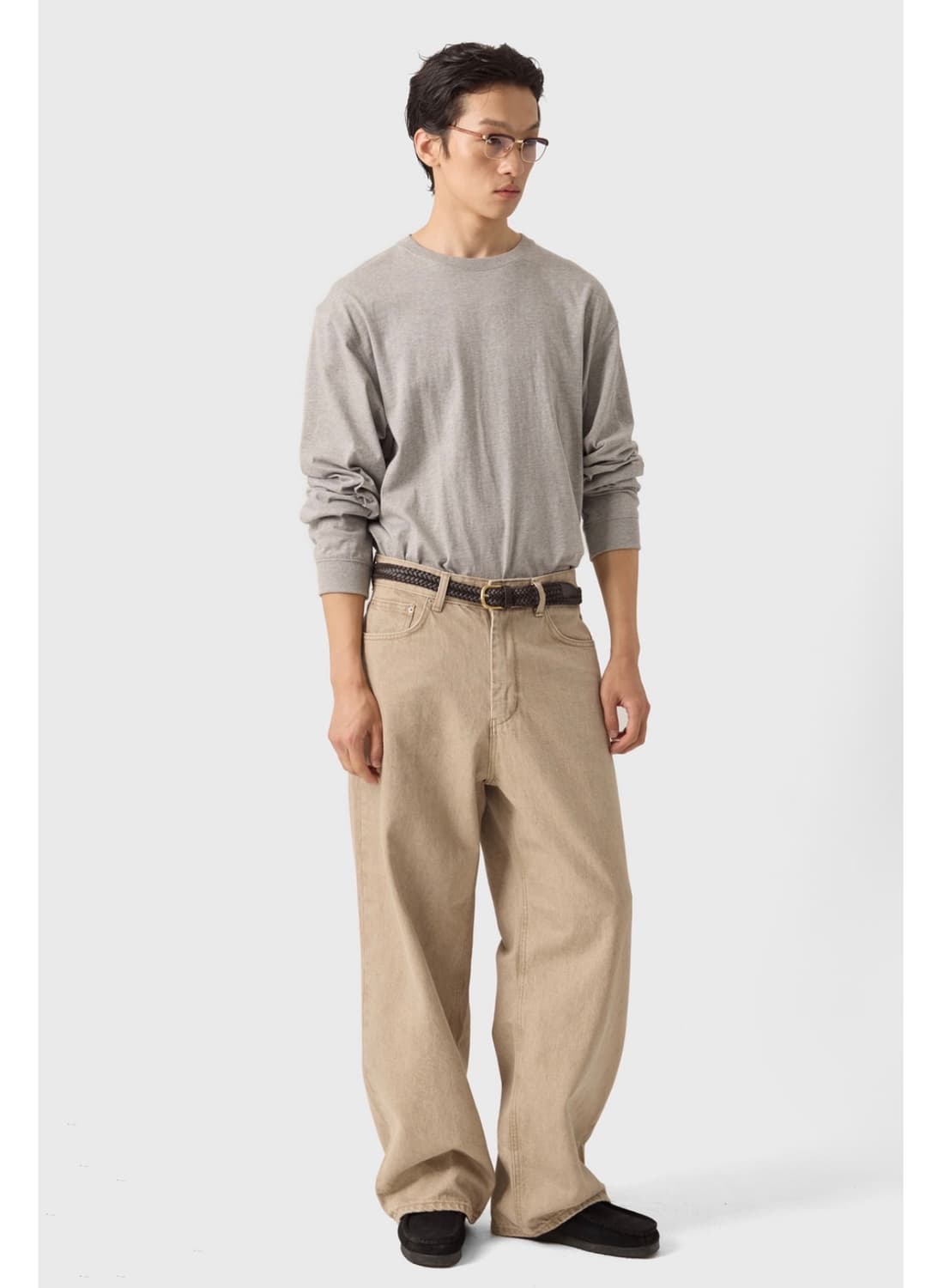 유스 youth 와이드 데님 팬츠 샌드 베이지 S사이즈 상품이미지1