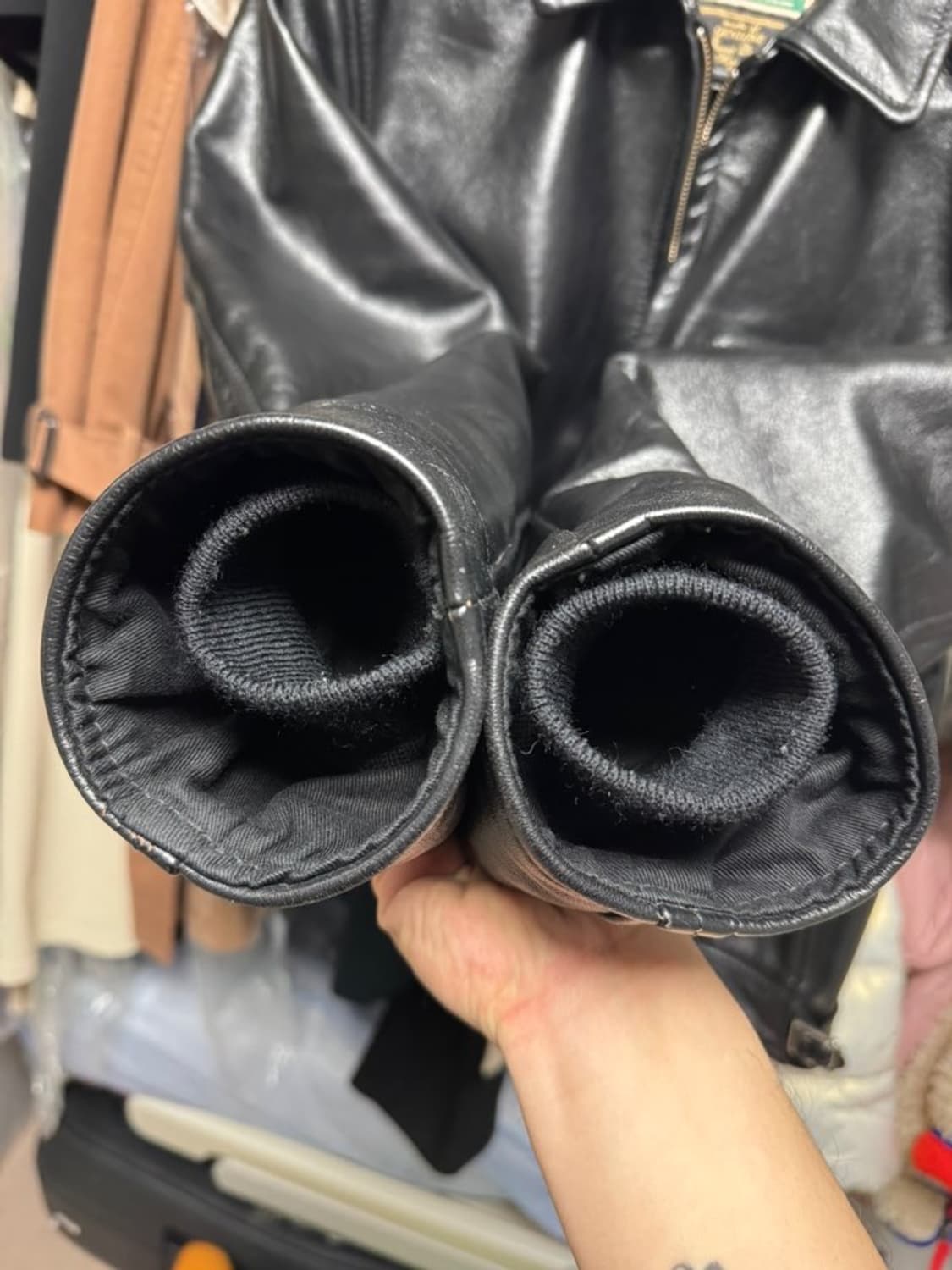 에어로레더 하이웨이맨 38 블랙  상품이미지4