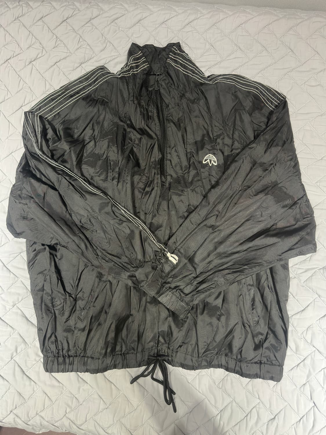 알렉산더왕 X 아디다스 쭈글이 반집업 트랙탑 상품이미지1