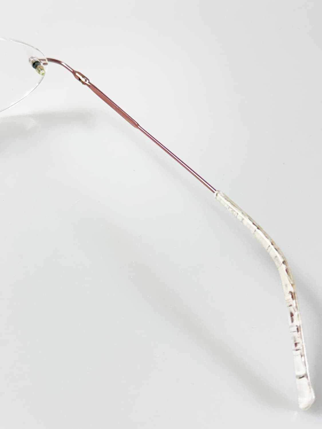 90s ALOOK 무테 오벌 프레임 빈티지 안경 상품이미지6