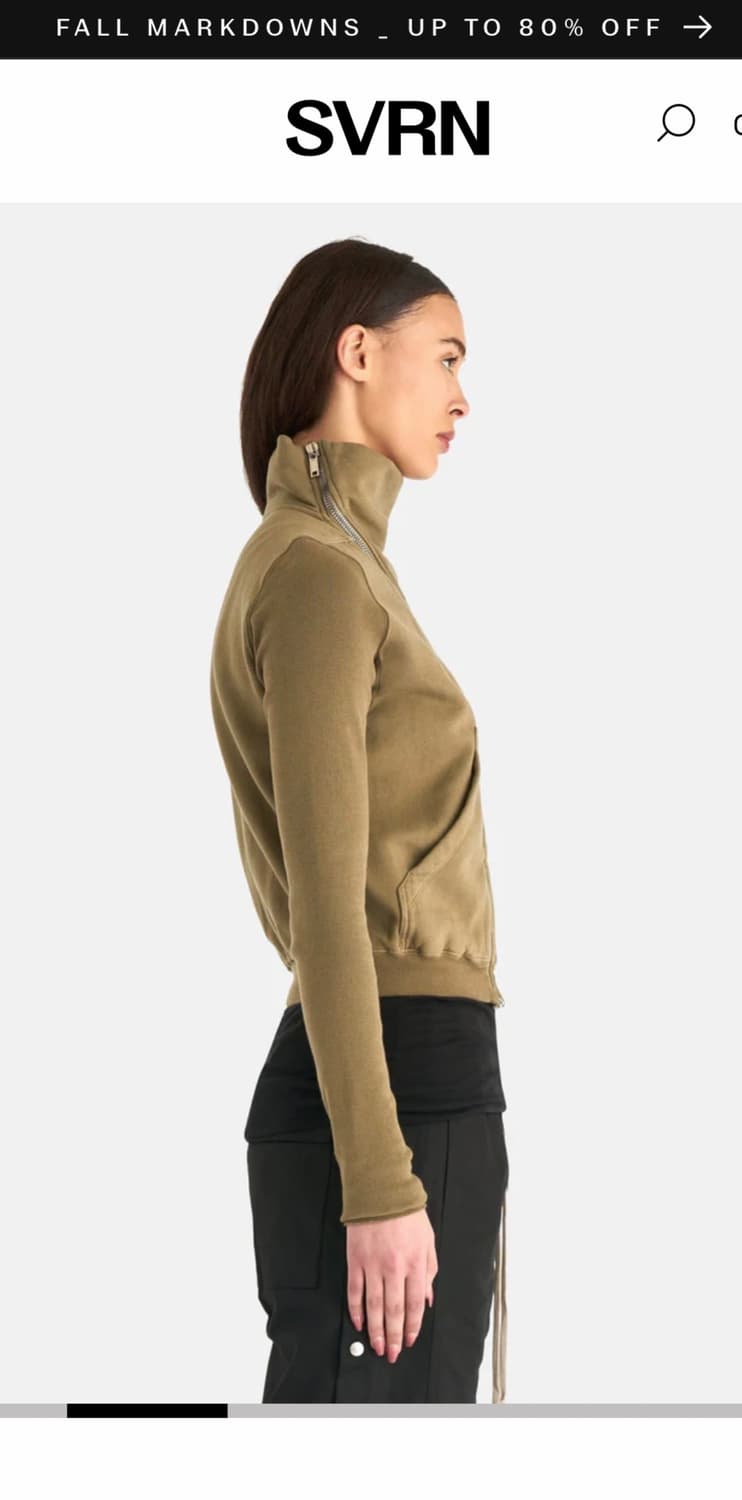 릭오웬스 퍼넬넥 집업 스웻셔츠 마운틴 후드집업 상품이미지3