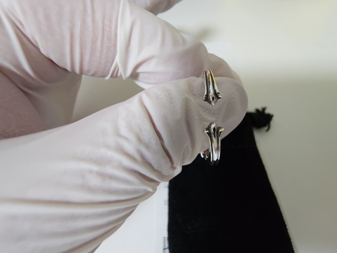 [US10]크롬하츠 베이비더블플로랄링 다이아 풀파베 상품이미지6