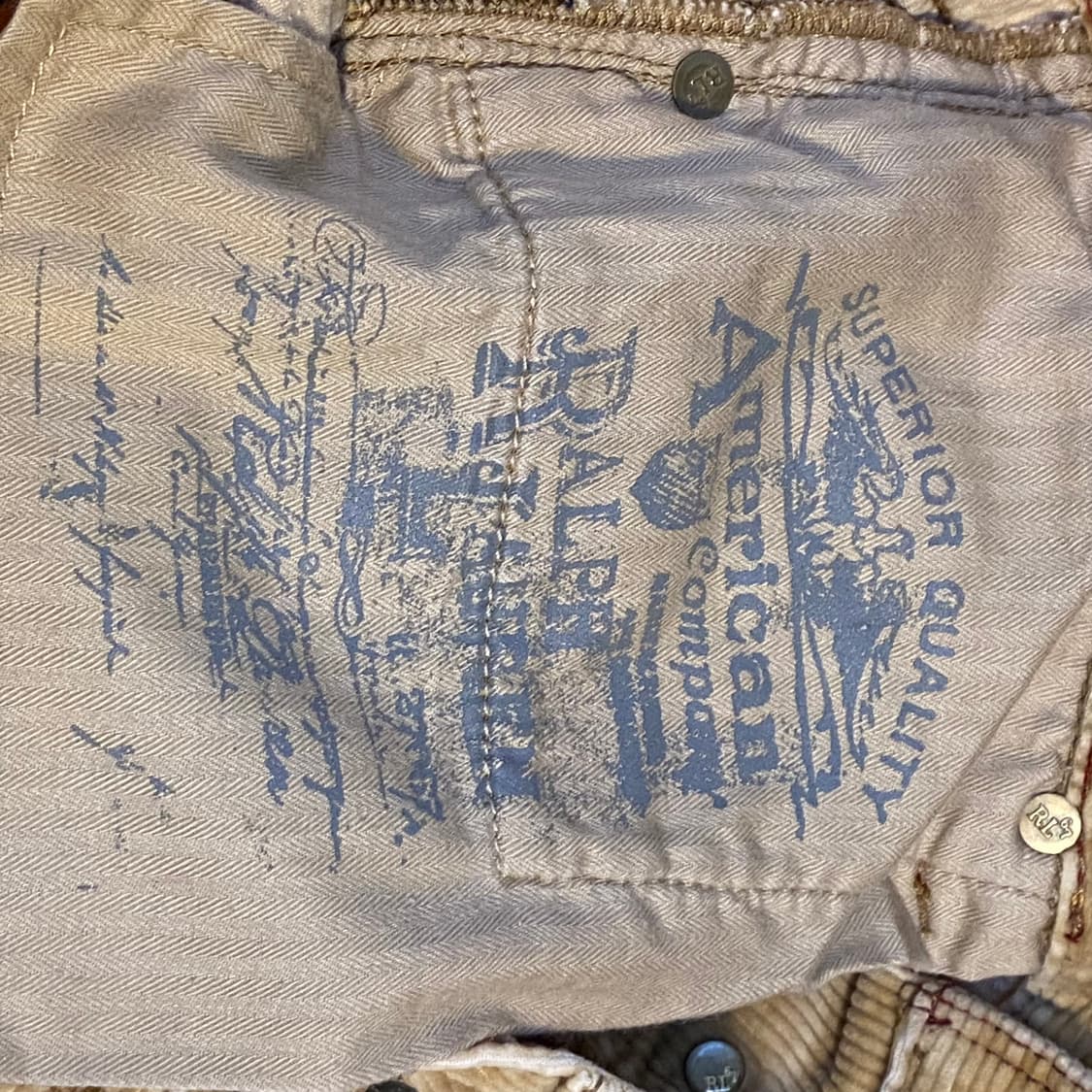 90s 미국 빈티지 폴로랄프로렌 코듀로이 팬츠 골덴바지 상품이미지6