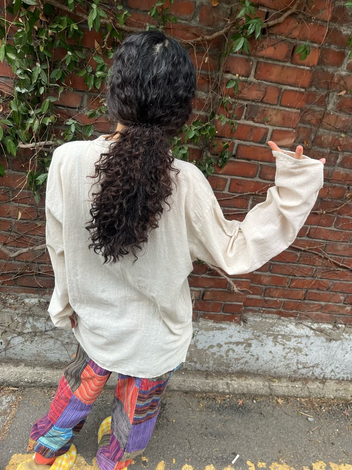 히피 문양 코튼 롱 슬리브 상품이미지6