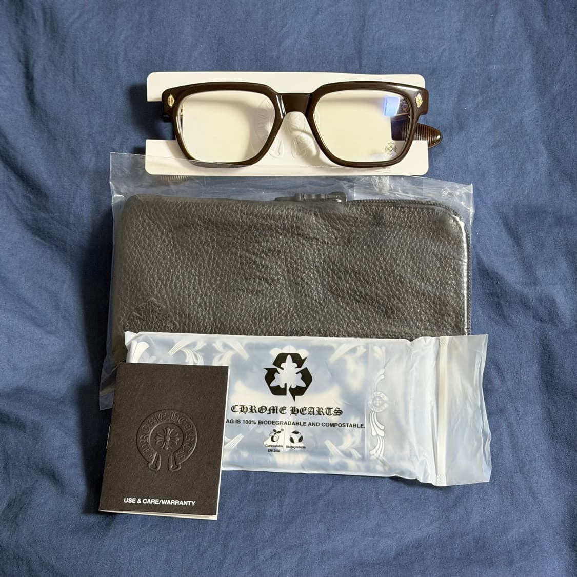 (OS) 크롬하츠 pen 15 골드 브라운 안경 상품이미지1