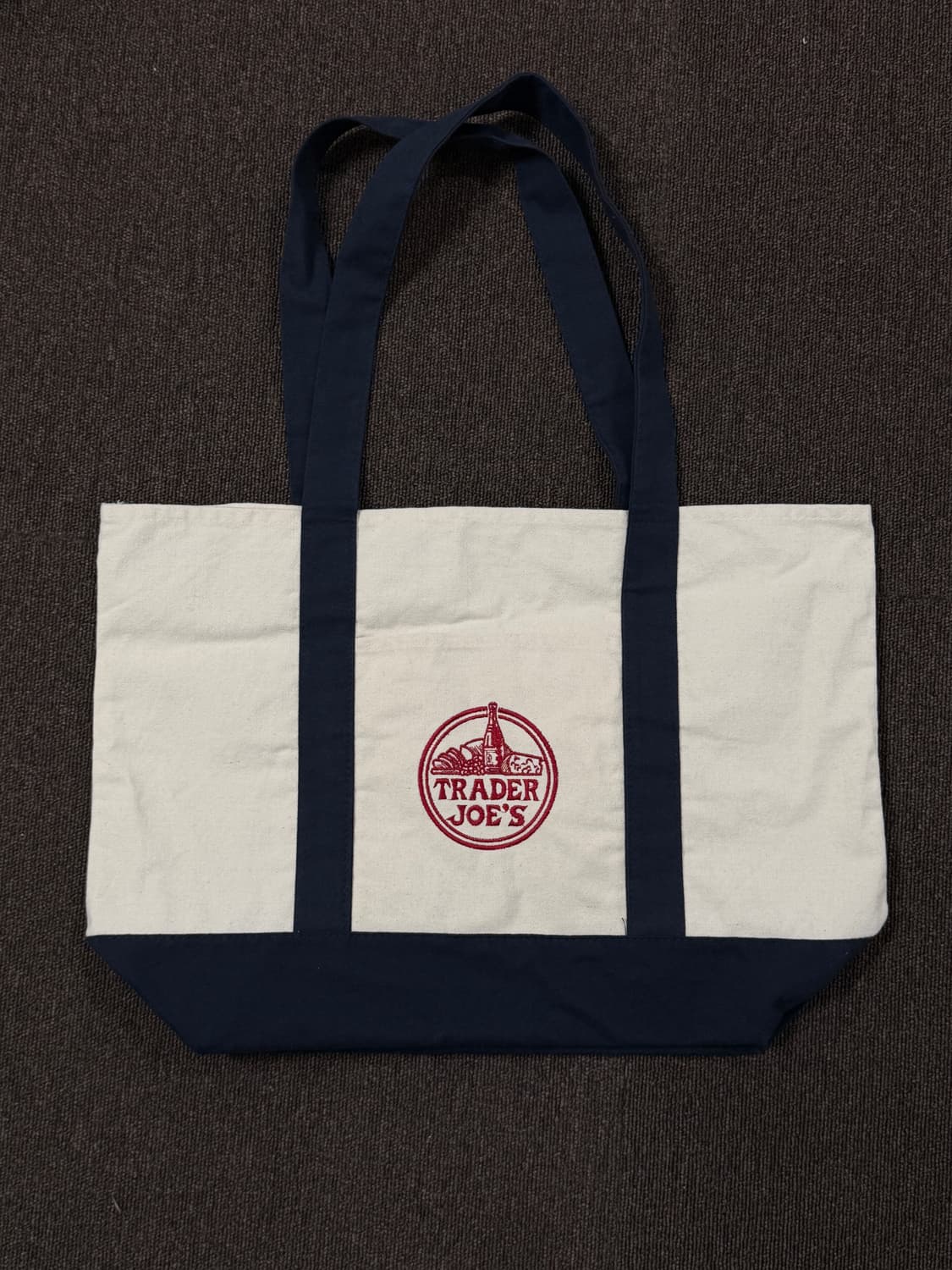 트레이더 조(Trader Joe’s) 캔버스 토트백 (네이비) 상품이미지2