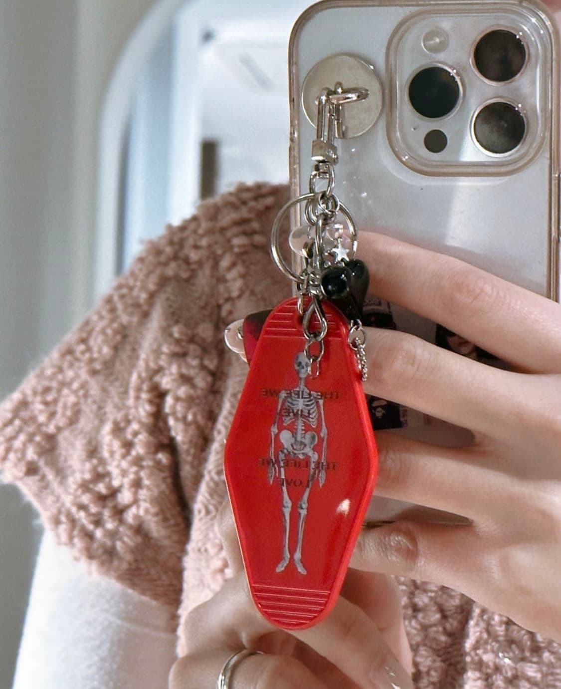 Skull Keyring Red 상품이미지1