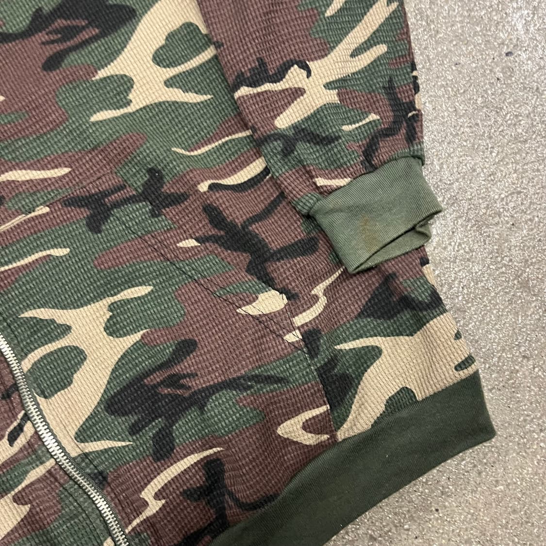 빈티지 우드랜드 와플 후드 집업 (110) 상품이미지3