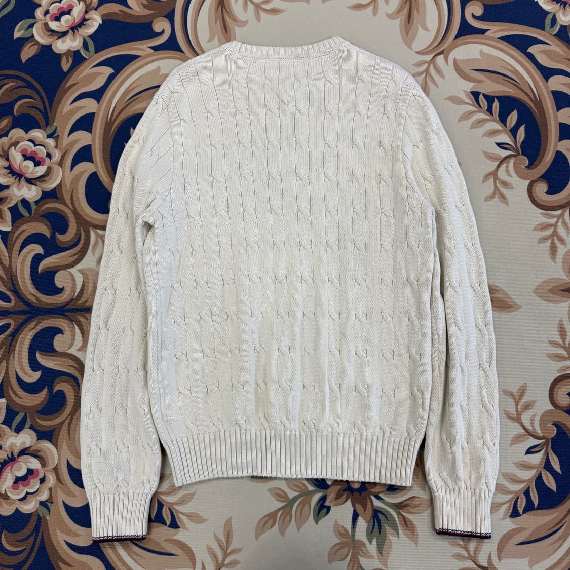 (S)타미힐피거 Tommy hilfiger 케이블 꽈배기니트(아이보리) 상품이미지5