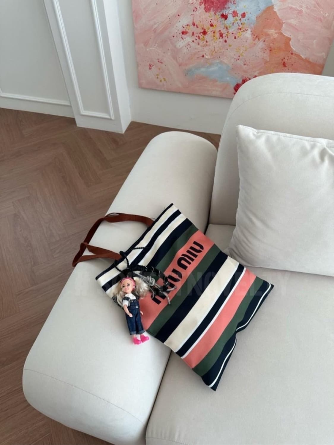 미우미우 뷰티 에코백 기프트백 핑크  상품이미지3