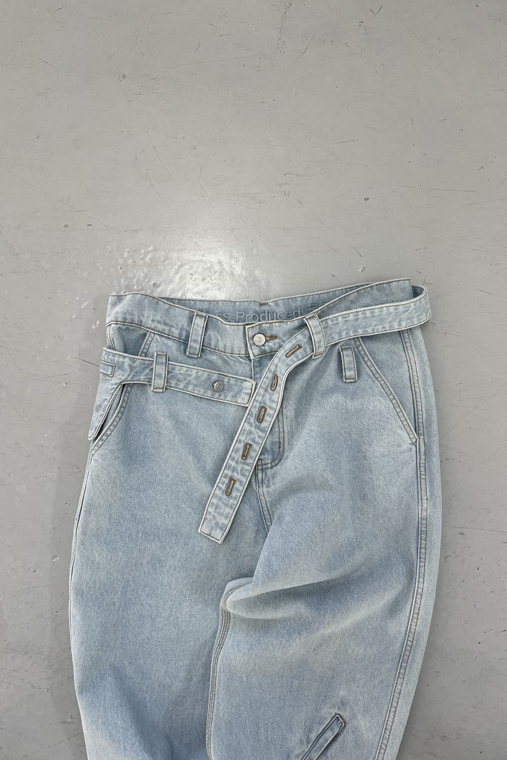 [S] 플라스틱 프로덕트 벨트 파우치 팬츠 스틸 블루 상품이미지2