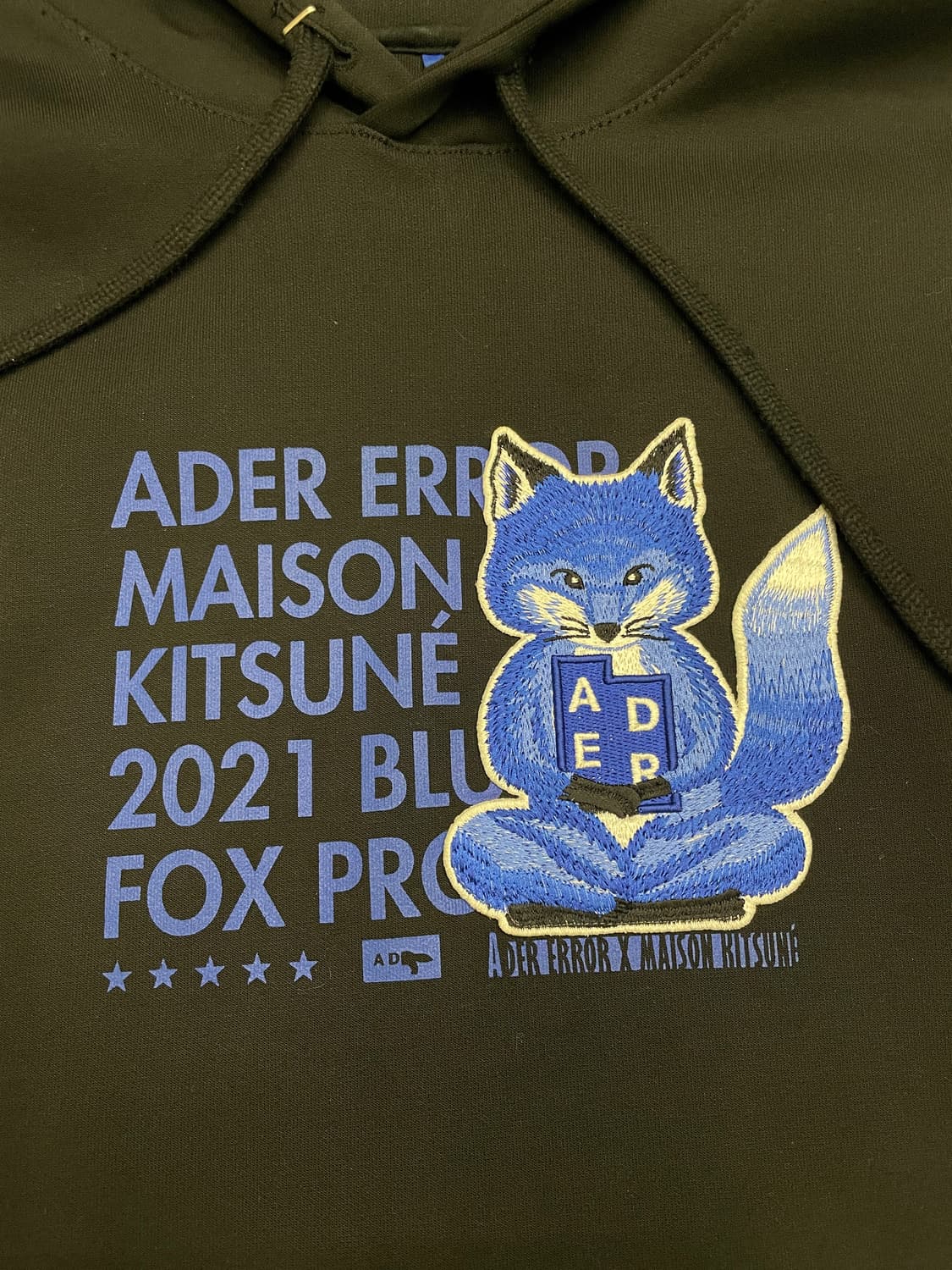 아더에러 메종키츠네 후드 블랙 상품이미지3