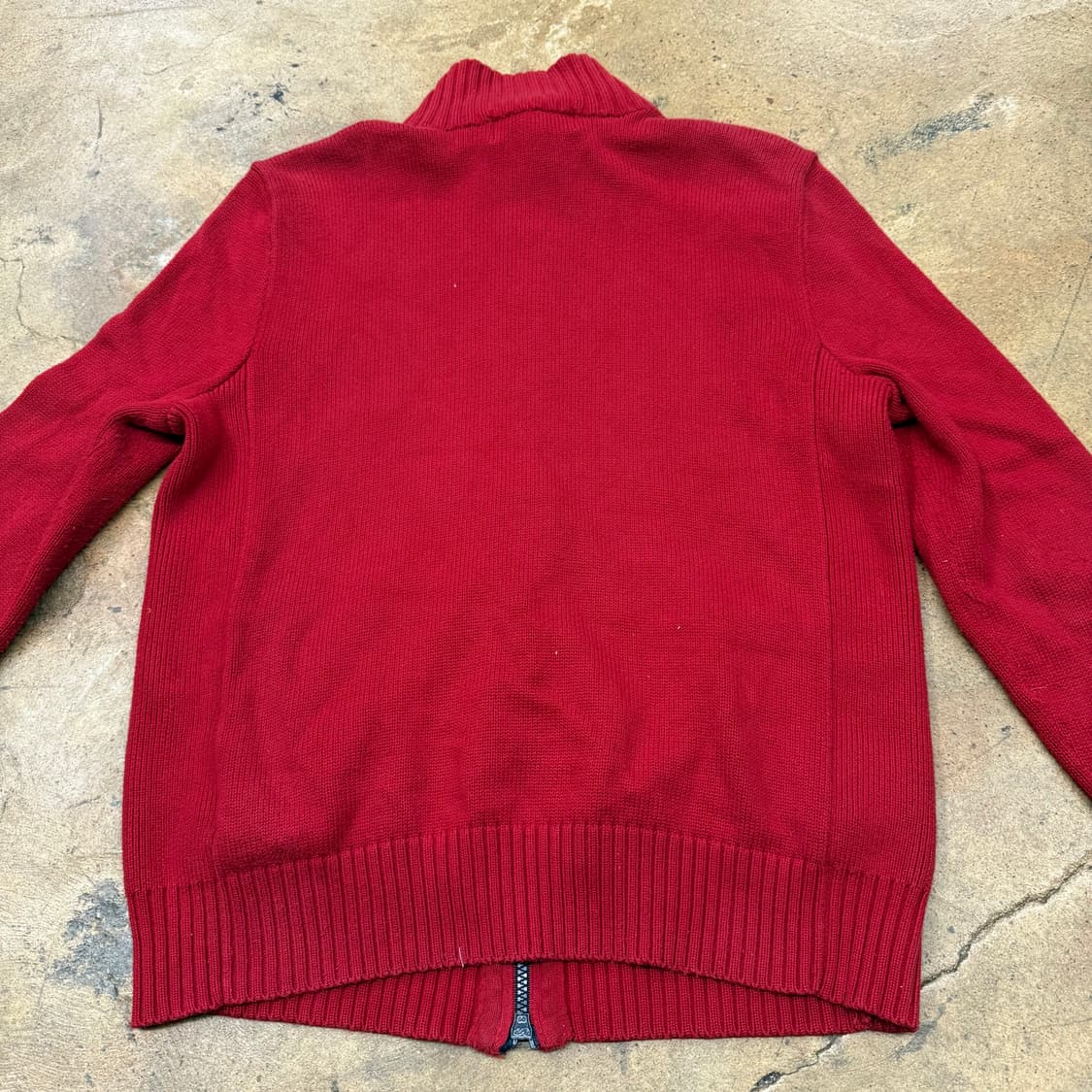 폴로 랄프로렌 레드 니트 집업  상품이미지4