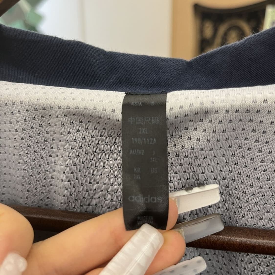 아디다스 레알마드리드 레트로 바람막이 웜업 2XL C10830 상품이미지5