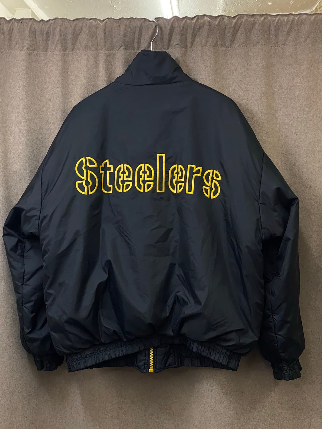 90s nfl 피츠버그 스틸러스 리버시블 팀 패딩 점퍼 상품이미지4